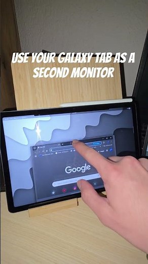Samsung tablet as a second monitor!? Full tutorial on my channel! #samsung #android #tablet