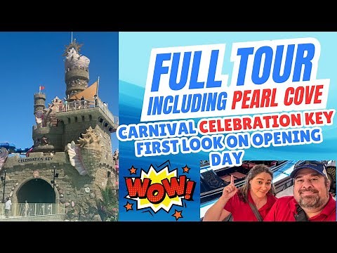 See Inside Carnival's Brand New Celebration Key! Full Tour Plus Pearl Cove!