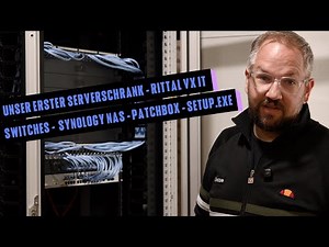 Rittal VX IT server cabinet - equipped with PDU - Synology NAS - Patchbox - Switches - Setup.exe