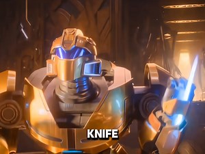 Badassatron Battle Mask Transformation with Knife Hands | Transformers One
