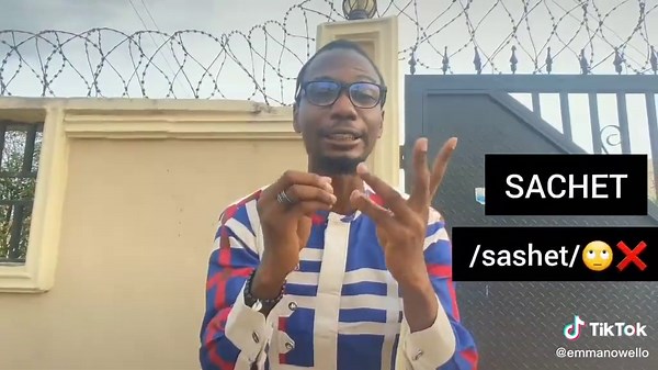 #SACHET is the word for today. It is also commonly mispronounced. Here's how to pronounce it correctly. Please like, comment, share and head on to my YouTube channel, Emma Uji, to subscribe. #learnwithtiktok #pronunciationtips #ieltsspeaking #englishlesson #englishclass #pronunciationcheck #trending #viralvideos #viraltiktok #ielts #sachet