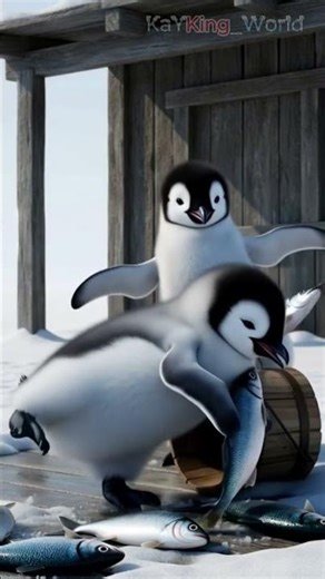 Cute Penguin Moments 🐧❄️ | Fluffy Penguin Short Film