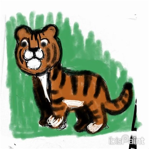 Cartoon Tiger #drawing #coloringadventure #art