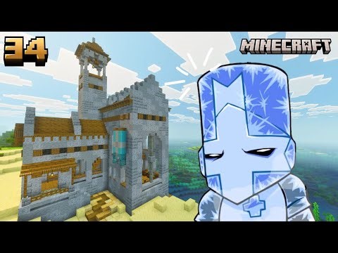 Epic villager station Built in a chapel! Minecraft Survival forever world