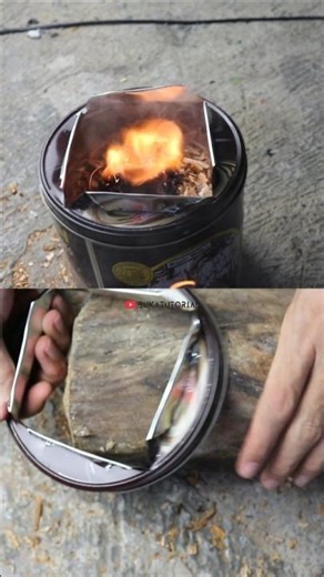 DIY kompor dari kaleng bekas👆 #idekreatif #diy #bukatutorial #gudangtutorial