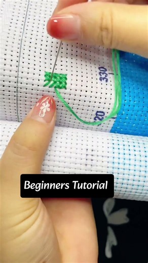 How to Start Cross Stitch in One Grid | Beginner Tutorial
