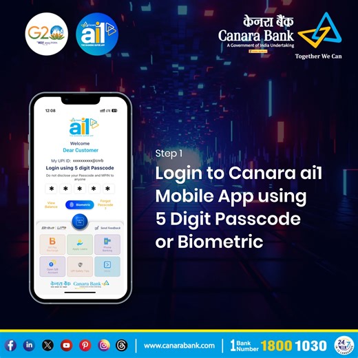 Activate your Canara Bank Credit Card effortlessly with the Canara ai1 app! Set your PIN in just a few clicks, and secure your card with convenience and control. Download now! Playstore: https://play.google.com/store/apps/details?id=com.canarabank.mobility App Store: https://apps.apple.com/in/app/canara-ai1-mobile-banking-app/id1408607550 #CanaraBank #ai1 | Canara Bank
