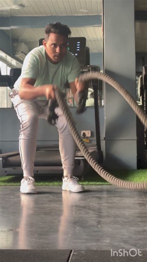 Battle Rope Workout video 1 |How to do Battle Rope|Cardio|| #bodyweightfitness #battlerope #fitness