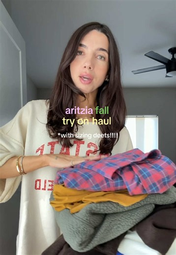 Aritzia fall 2026 haul! Try on edition with sizing, including their fleece zip ups! @Aritzia #aritziahaul #aritziafall2026 #flannel #falloutfits #aritziatryon