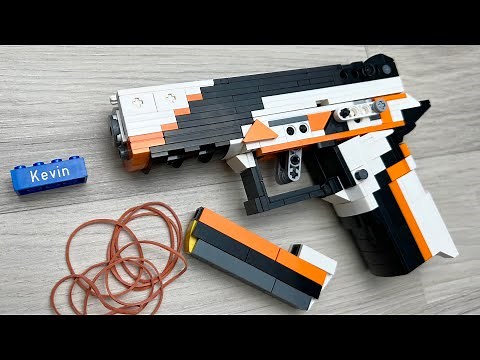 LEGO P250 Asiimov Blowback Rubber Band Gun
