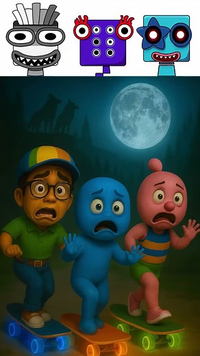 Incredibox Sprunki Oc seven six five numberblocks the magical glowing boat in real life! #sprunki