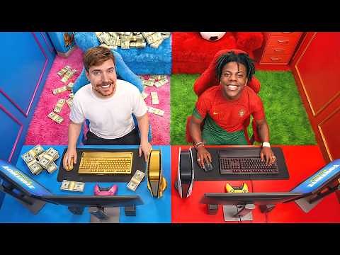 I Built MrBeast and iShowSpeed Dream Gaming Rooms!
