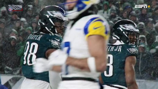 125K views · 3.5K reactions | The "Turning point" of the Eagles game against the Rams came when Jalen Carter Sacked Stafford on 3rd down late in the fourth quarter! #FlyEaglesFly #GoBirds #BleedGreen #SouthPhilly via: NFL Films | Fly Phamily | Facebook