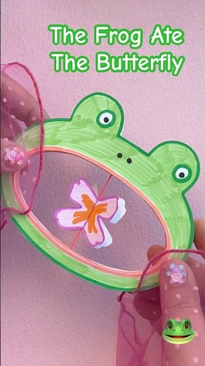 Cute Paper Frog Snack Time