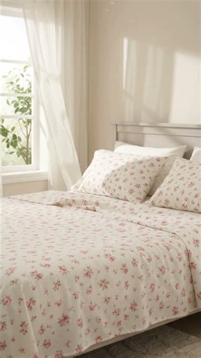 Modern Threads Floral Microfiber Sheet Set (Full) - 4-Piece Bedding Set