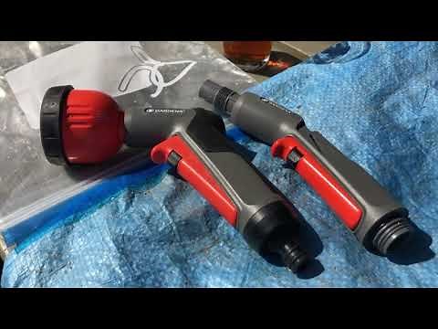 Gardena nozzle - frozen then leaking fix