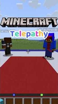 Minecraft Telepathy 1 #shorts