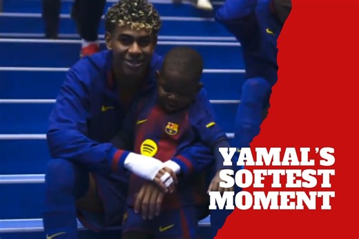 Rare footage of Lamine Yamal with his little brother before Barcelona matchup goes viral