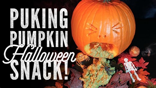 Make puking pumpkins for the ultimate Halloween shock factor