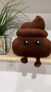 Twiddler Toys Poop Emoji Fart Noise Maker - Large 11” Plush Pillow Toy with 20 Hilarious Farting Sounds - Funny Gag Gift for Friends and Coworkers