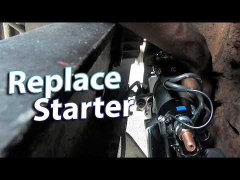 How to Replace starter on DD13 DD15 engine Freightliner Cascadia