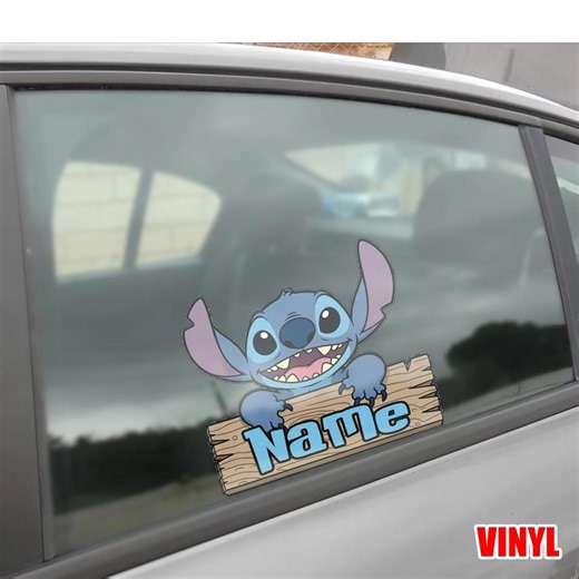Disney Stitch Peeker Sticker, Cute Lilo & Stitch Vinyl Decal, Car Window Laptop Water Bottle Sticker, Kawaii Alien Gift UOVV03 - Etsy