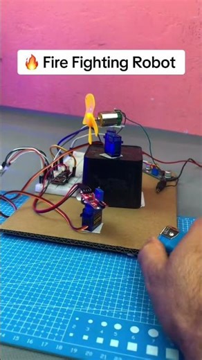 Project Title: DIY Fire Fighting Robot using a Microcontroller and Flame Sensors