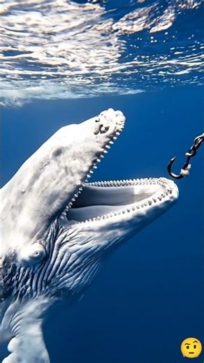 GIANT WHALE ALMOST SWALLOWS THE HOOK?! 😱 Terrifying Deep Sea Moment Caught on Camera!#fishinglife