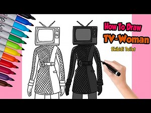 How to Draw TV Woman From Skibidi Toilet: Step-by-Step Tutorial