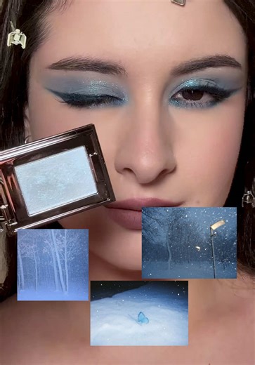 snowstorm ❄️ @redchamberandyou Haruki Multi-Purpose Cream Powder, CP600 Spring Awakens #makeup #beauty #glittermakeup #glitter #makeupinspo