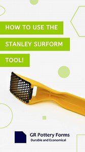 GR Pottery Forms on Instagram: "The Stanley Surform rasp/shaver tool works great for cleaning up and creating a consistent edge on leather hard pieces. If you want to give this tool a try it’s available on our website (visit the link in our bio) 💚 #grpotteryforms . . . . Song: ACDC Beegees mashup - @Kim Austin #potteryofinstagram #toolsofthetrade #potterylover #greenware #instapottery #toolset #toolsofmytrade #handbuiltpottery #potterystudio #michiganmade #handbuildingwithclay #potterytools #gr