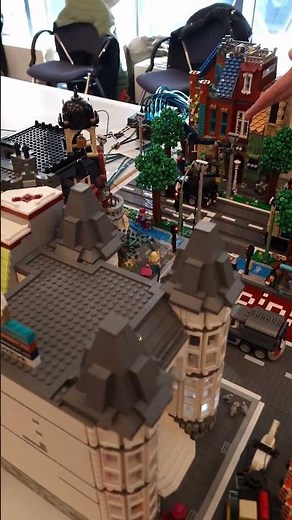 Simons automatisierte Lego-Stadt #zusammengebaut2025 #afol #lego #legofan #legoevent #legocity #city