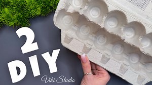 6.7K views · 31 reactions | 2 IDEAS from Egg Carton Box EGG Tray Craft DIY #diycrafts #papercraft #recyclingcraft #papersnowflaketutorial #diy | VIKI Studio Crafts | Facebook