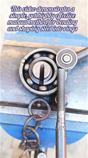 ⚙️ Steel Ring Making with Creative Manual Tools