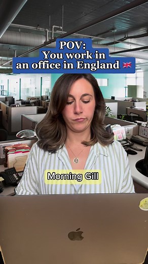 264K views · 3.9K reactions | POV: you work in an office in England  Lavori in un ufficio in Inghilterra #inglese #british #britishculture #english #ingleseperitaliani #italianiallestero #italianiinuk #italiansinlondon | Aurora's Online Language Lessons | Facebook