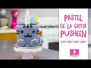 como hacer un pastel de la gatita Pusheen