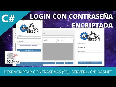 Encriptar contraseñas (login desencriptar contraseñas) - C#, SQL Server, POO (Parte 2/3)