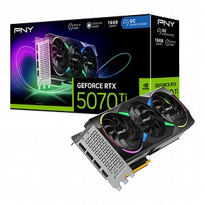 PNY GeForce RTX  5070 Ti ARGB EPIC-X RGB Triple Fan OC 16GB Video Card