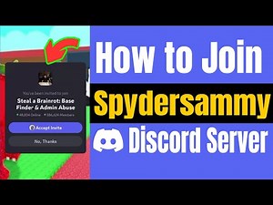 How To Join Discord Spydersammy Server