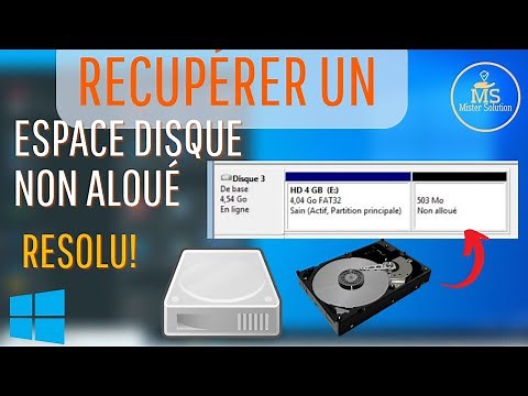 Comment récupérer un espace non alloué sur disque dur dans Windows 10/8/7/11