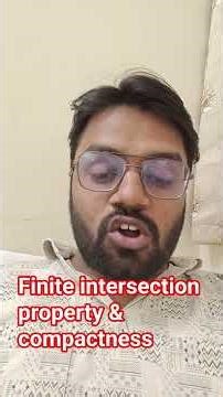 can you tell how R is not compact by finite intersection property and closed set #topology #compact