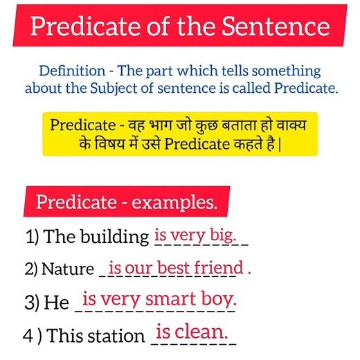Predicate definition and examples
