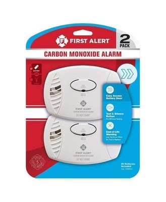 First Alert 2pk CO400CN2 Battery Powered Carbon Monoxide Detector 777786600228| eBay