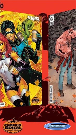 DC Pumpkin Spicy Variant Comic Covers for Sep - Oct 2025
