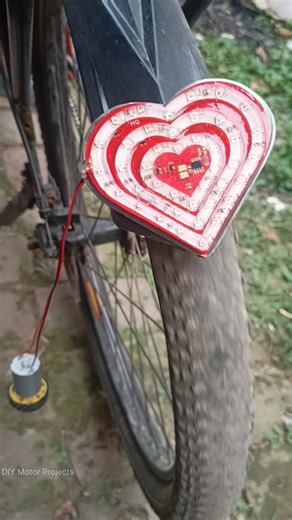 Bicycle Dynamo Generator ⚡ Pedal Power to Light LED Heart.