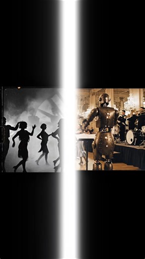 Dancing With Retro Robots 🕺🤖 | Vintage Sci-Fi Vibes #shorts