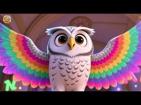 Owl Guards the Candy Clock | Magical Night Watch Song for Kids | Sweet Adventure Rhyme