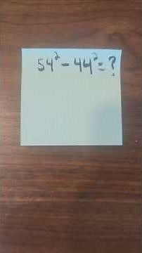 Difference of Squares