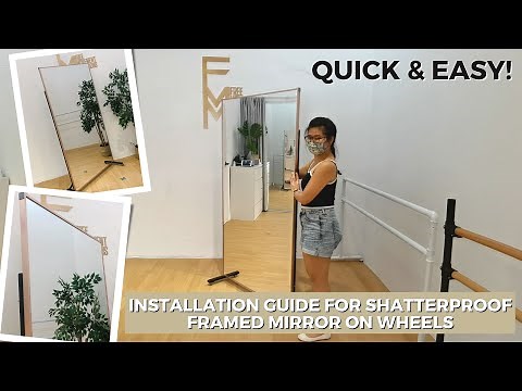 QUICK & EASY! DIY SHATTERPROOF FRAMED MIRROR ON WHEELS | FREE MOVEMENT SOLUTIONS