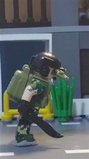 lego military fight stop-motion